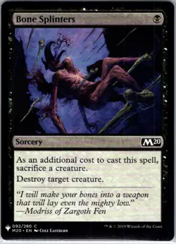 Bone Splinters - 92 - The List Reprints - Magic MTG - NM - B3G1 - Image 1