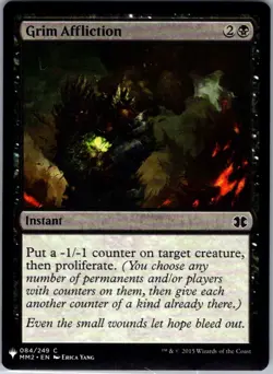Grim Affliction - 84 - The List Reprints - Magic MTG - NM - B3G1 - Image 1