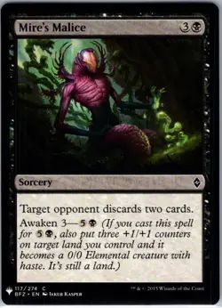 Mire's Malice - 117 - The List Reprints - Magic MTG - NM - B3G1 - Image 1