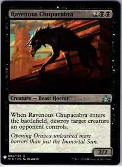 Ravenous Chupacabra - 82 - The List Reprints - Magic MTG - NM - B3G1 - Image 1