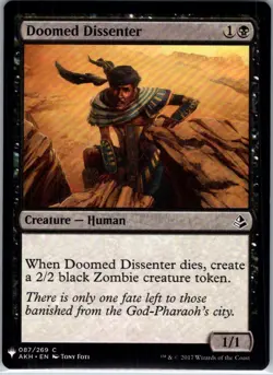 Doomed Dissenter - 87 - The List Reprints - Magic MTG - NM - B3G1 - Image 1