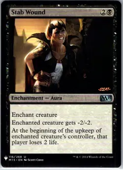 Stab Wound - 116 - The List Reprints - Magic MTG - NM - B3G1 - Image 1