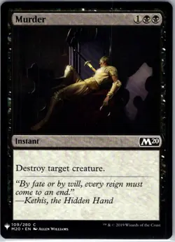 Murder - 109 - The List Reprints - Magic MTG - NM - B3G1 - Image 1