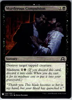 Murderous Compulsion - 126 - The List Reprints - Magic MTG - NM - B3G1 - Image 1