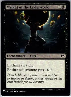 Weight of the Underworld - 126 - The List Reprints - Magic MTG - NM - B3G1 - Image 1