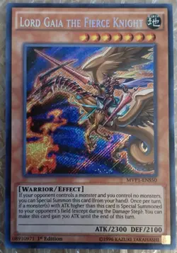 Yugioh 1x Lord Gaia the Fierce Knight - MVP1-ENS50 - Secret Rare - 1st Edition - Image 1