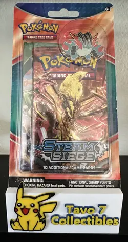 Pokemon TCG: XY Steam Siege & Roaring Skies 2-Pack Blister W/pin Factory Sealed - Image 1