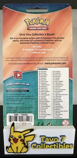 Pokemon TCG: XY Steam Siege & Roaring Skies 2-Pack Blister W/pin Factory Sealed - Image 2