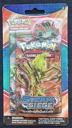 Pokemon TCG: XY Steam Siege & Roaring Skies 2-Pack Blister W/pin Factory Sealed - Image 3
