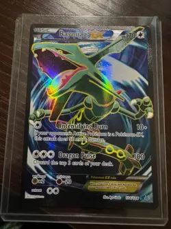 Rayquaza EX (Full Art) 104/108 Roaring Skies Holo M/NM Pokemon Card - Image 1