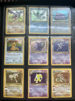 Pokemon TCG Fossil 100% Complete Master Set 62/62 WOTC 55% 1st Edition MINT - Image 1