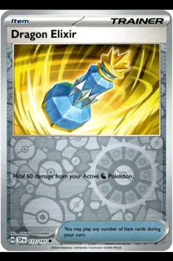 Pokemon TCG Surging Sparks Dragon Elixir 172/191 Reverse Holo - Image 1