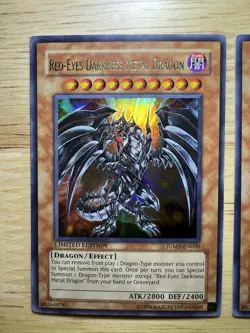 Yugioh - 3x Red-Eyes Darkness Metal Dragon - JUMP (Ultra) (LP/MP) - Image 2