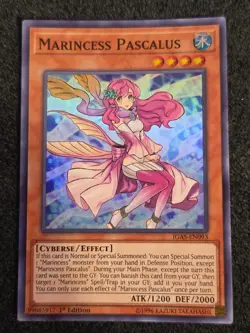 Yugioh Marincess Pascalus IGAS-EN093 1st Edition Super Rare Holo - VLP - Image 1