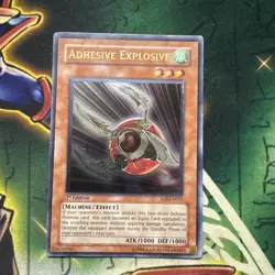 Yugioh! Adhesive Explosive SOI-EN011 Ultimate Rare 1st Edition LP - Image 1