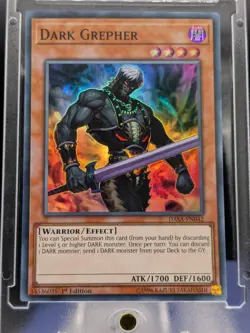 Dark Grepher Super Rare DASA-EN042 LP/NM Yugioh Card - Image 1