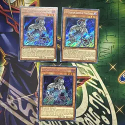 Yugioh! The Phantom Knights of Torn Scales PHRA-EN003 x3 Secret Rare 1st Ed NM - Image 1