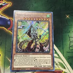 Yugioh! Armed Dragon Thunder LV10 BLVO-EN001 Secret Rare 1st Edition NM - Image 1