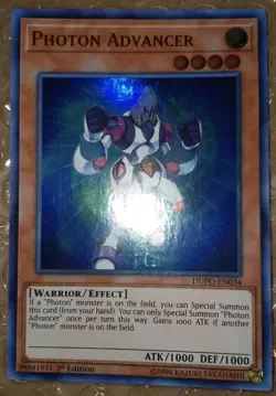 *** PHOTON ADVANCER *** ULTRA RARE MINT/NM DUPO-EN034 YUGIOH! - Image 2