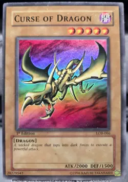 Yugioh: Curse Of Dragon - LOB-066 - Super Rare - 1st Edition - LP - Image 1
