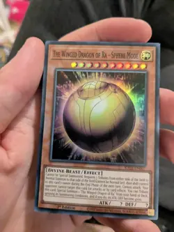 RA01-EN007 The Winged Dragon of Ra - Sphere Mode Super Rare 1st Edition YuGiOh - Image 1
