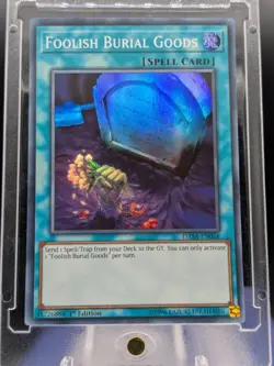 Foolish Burial Goods Super Rare DASA-EN058 LP/NM Yugioh Card - Image 1