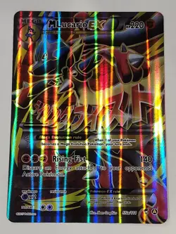 Pokemon TCG JUMBO M Lucario EX Promo Card Holographic Oversized Rare - Image 1