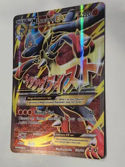Pokemon TCG JUMBO M Lucario EX Promo Card Holographic Oversized Rare - Image 2