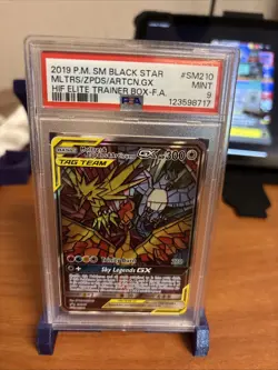 Moltres & Zapdos & Articuno GX #SM210 - Hidden Fates- Pokemon Card - PSA 9 - Image 1