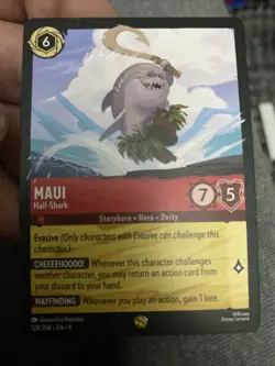 Maui Half-Shark 124/204 Lorcana Azurite Sea Legendary Card - Image 1