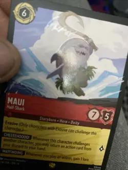 Maui Half-Shark 124/204 Lorcana Azurite Sea Legendary Card - Image 2