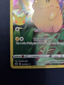 Pikachu 5/25 Celebrations Full Art Holo Rare Pokemon TCG Card - NM/LP (2) - Image 5