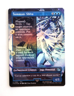 Summon: Shiva Holo Foil Extended Art Card - Image 1