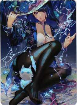 RAIDEN SHOGUN By ATdan Barefeet Goddess Story Anime Waifu Custom Card - Image 1