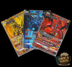Yu-Gi-Oh Pokemon Slifer Obelisk Ra God Card Set Secret Rare Alt Art Holo Custom - Image 3