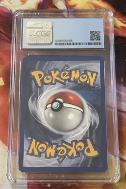 CGC 8.5 NM/M+ Rainbow Energy Team Rocket 1st Edition 17/82 Holo Pokemon Card - Image 2
