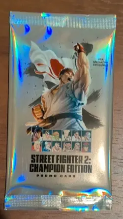Street Fighter 2: Champion Edition Promo Card Pack PSA Magazine Exclusive Sealed - Image 1