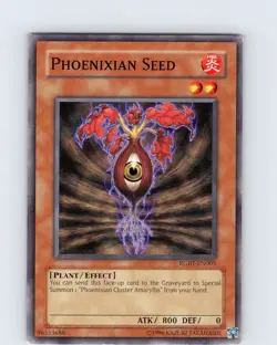 Yu-Gi-Oh TCG Phoenixian Seed RGBT-EN005 Unlimited Regular Common Card LP-NM - Image 1