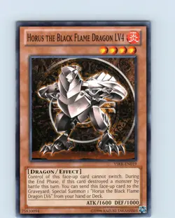 Yu-Gi-Oh Horus The Black Flame Dragon LV4 YSKR-EN019 Unlimited Common Card NM - Image 1