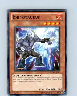 Yu-Gi-Oh TCG Rhinotaurus DREV-EN017 Unlimited Regular Common Card NM - Image 1