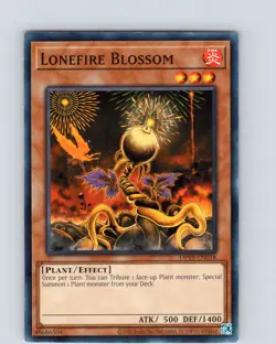 Yu-Gi-Oh TCG Lonefire Blossom OP19-EN018 Unlimited Regular Common Card NM - Image 1