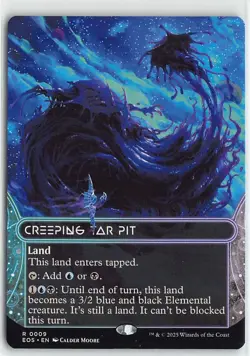 MTG Edge of Eternities: Stellar Sights Creeping Tar Pit Borderless Rare #9 - Image 1