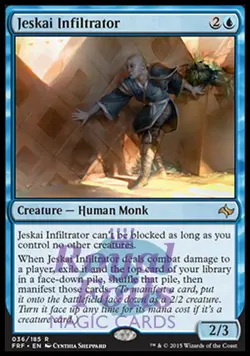 Jeskai Infiltrator 1x FOIL FRF MTG Fate Reforged Rare MINT blue - Image 1