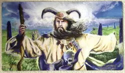 Angus Mackenzie Play Mat MTG Playmat SIGNED Bryon Mutt Wackwitz Wizard RARE!!! - Image 1