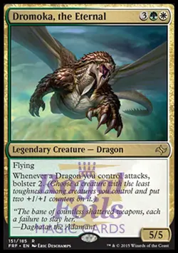 Dromoka the Eternal 1x FOIL FRF MTG Fate Reforged Rare MINT green white - Image 1