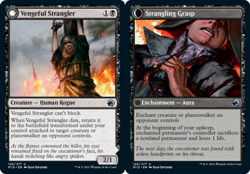1x Vengeful Strangler // Strangling Grasp - Foil MTG Innistrad: Midnight Hunt NM - Image 1