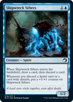 1x Shipwreck Sifters - Foil MTG Innistrad: Midnight Hunt NM Magic Foil - Image 1
