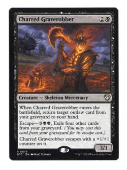 MTG-Charred Graverobber-Commander: (OTC)-19-Near Mint-NonFoil - Image 1