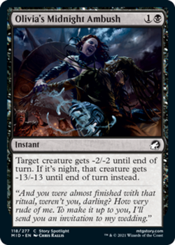 1x Olivia's Midnight Ambush - Foil MTG Innistrad: Midnight Hunt NM Magic Foil - Image 1