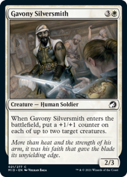 1x Gavony Silversmith - Foil MTG Innistrad: Midnight Hunt NM Magic Foil - Image 1
